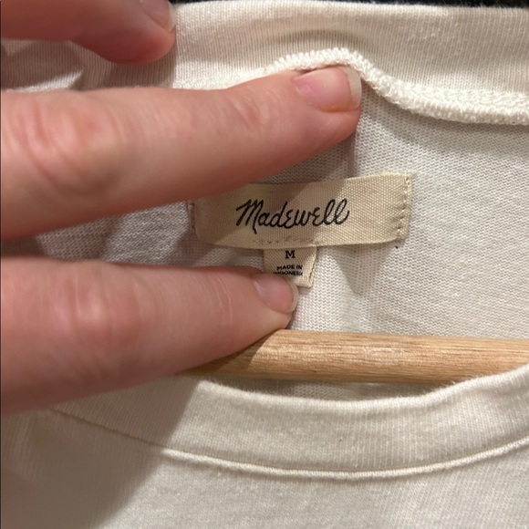 Madewell T-shirt with textured sleeves - Picture 5 of 6